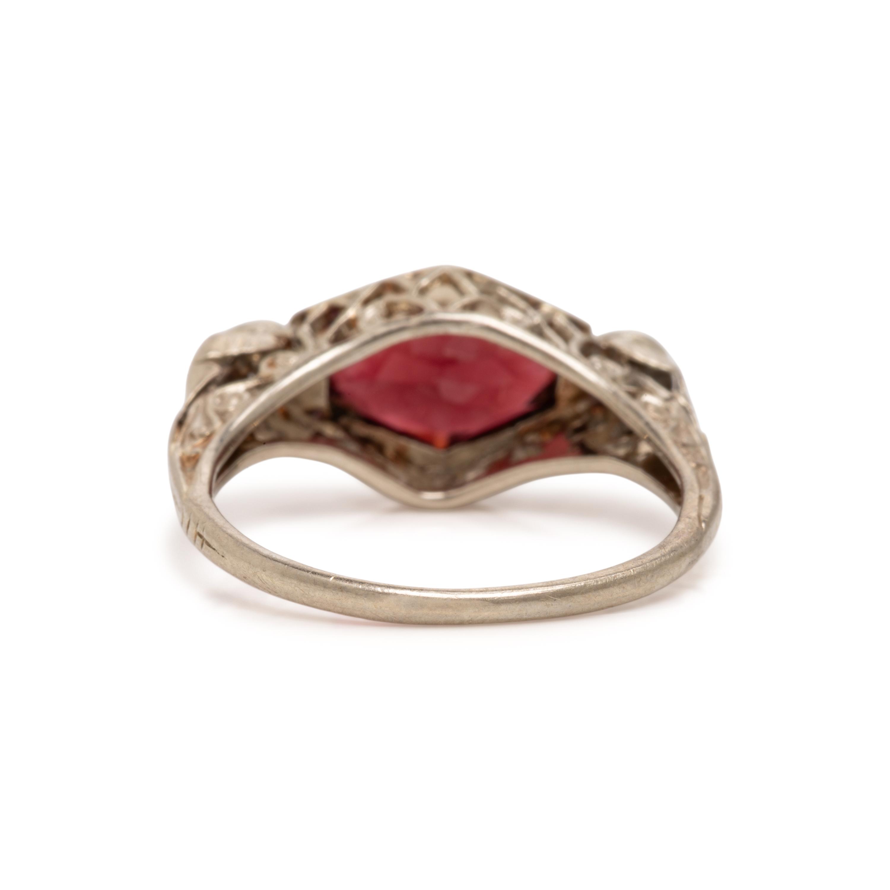 Antique, Garnet and Diamond Ring