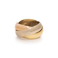CARTIER, TRICOLOR GOLD 'TRINITY' RING