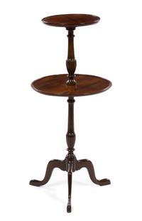 A Georgian Style Dumbwaiter Height 33 1/4 inches.