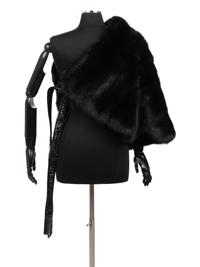 Ralph Rucci Sable One Shoulder Capelet, Fall 2007