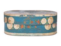 A North European Polychrome Decorated Storage Box