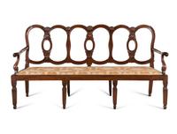 An Italian Walnut Settee