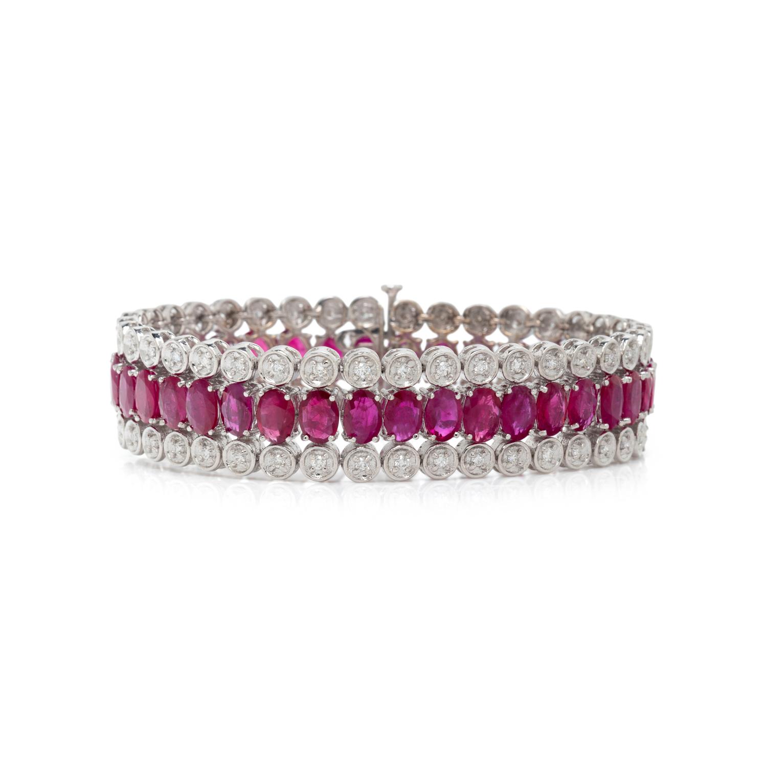 RUBY AND DIAMOND BRACELET