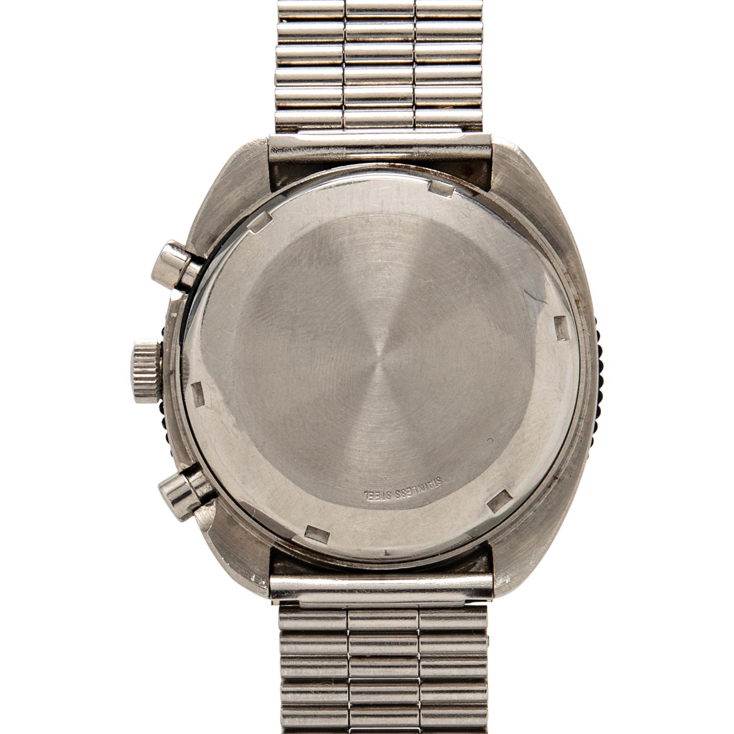 LECOULTRE, REF. E2647 STAINLESS STEEL 'CHRONOGRAPH CALCULATOR' WATCH, BOX & PAPERS