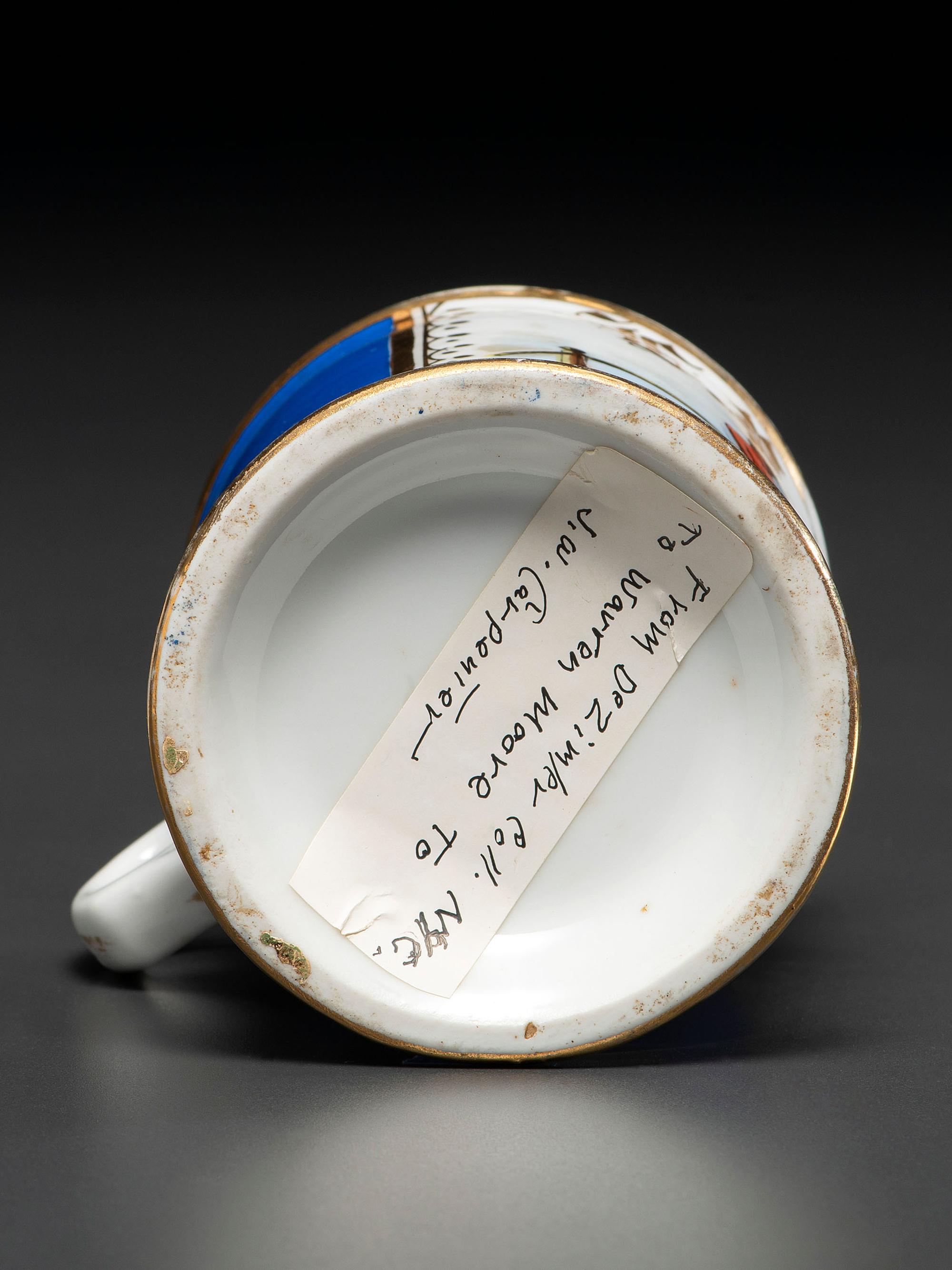 A Boxer's Porcelain Occupational Shaving Mug