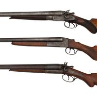 ** Lot of 3 SxS Shotguns Including: T. Parker, Lefever, H. Pieper
