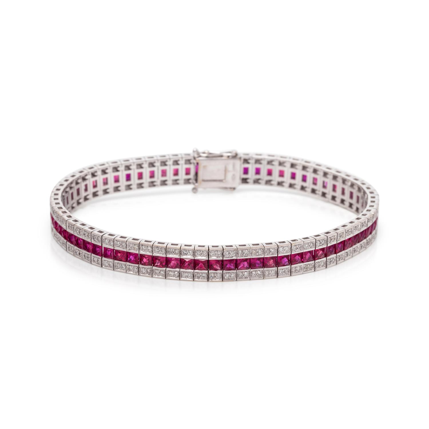 RUBY AND DIAMOND BRACELET