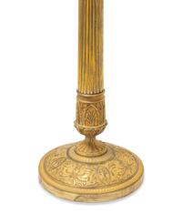 A Pair of Empire Style Gilt Bronze Candlesticks