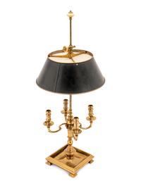 A Gilt Metal Four-Light Bouillote Lamp