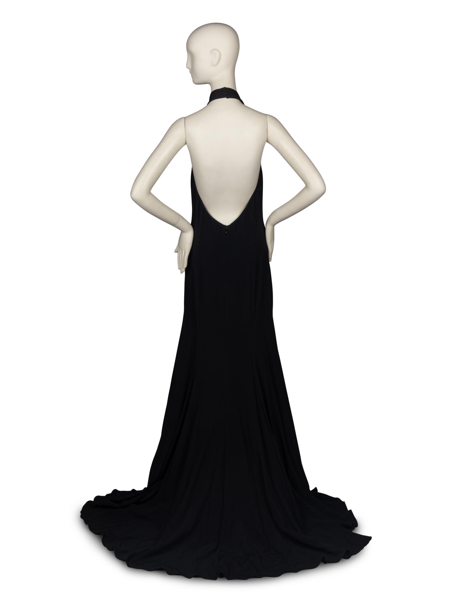 Stella McCartney Black Halter Gown