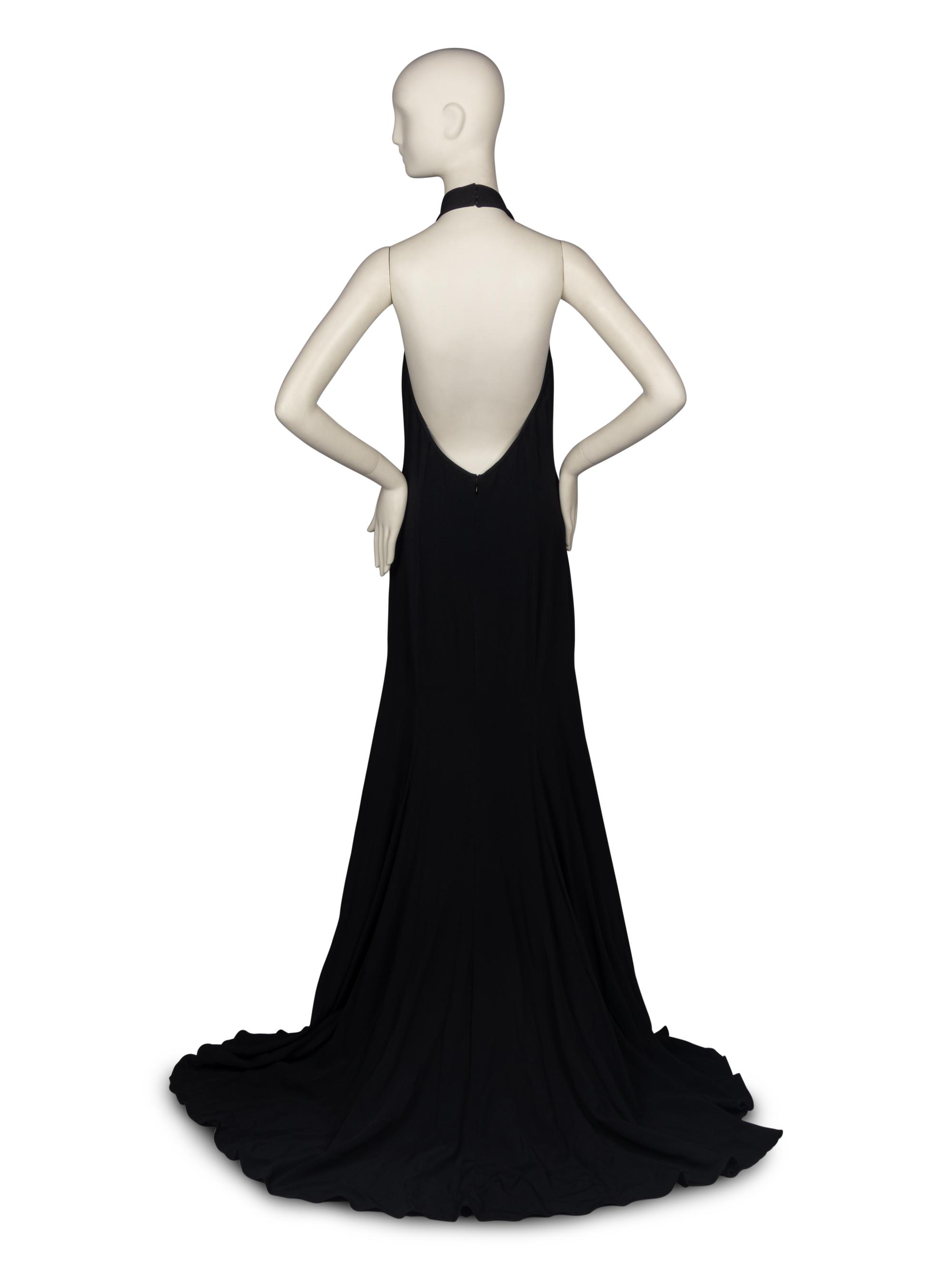 Stella McCartney Black Halter Gown