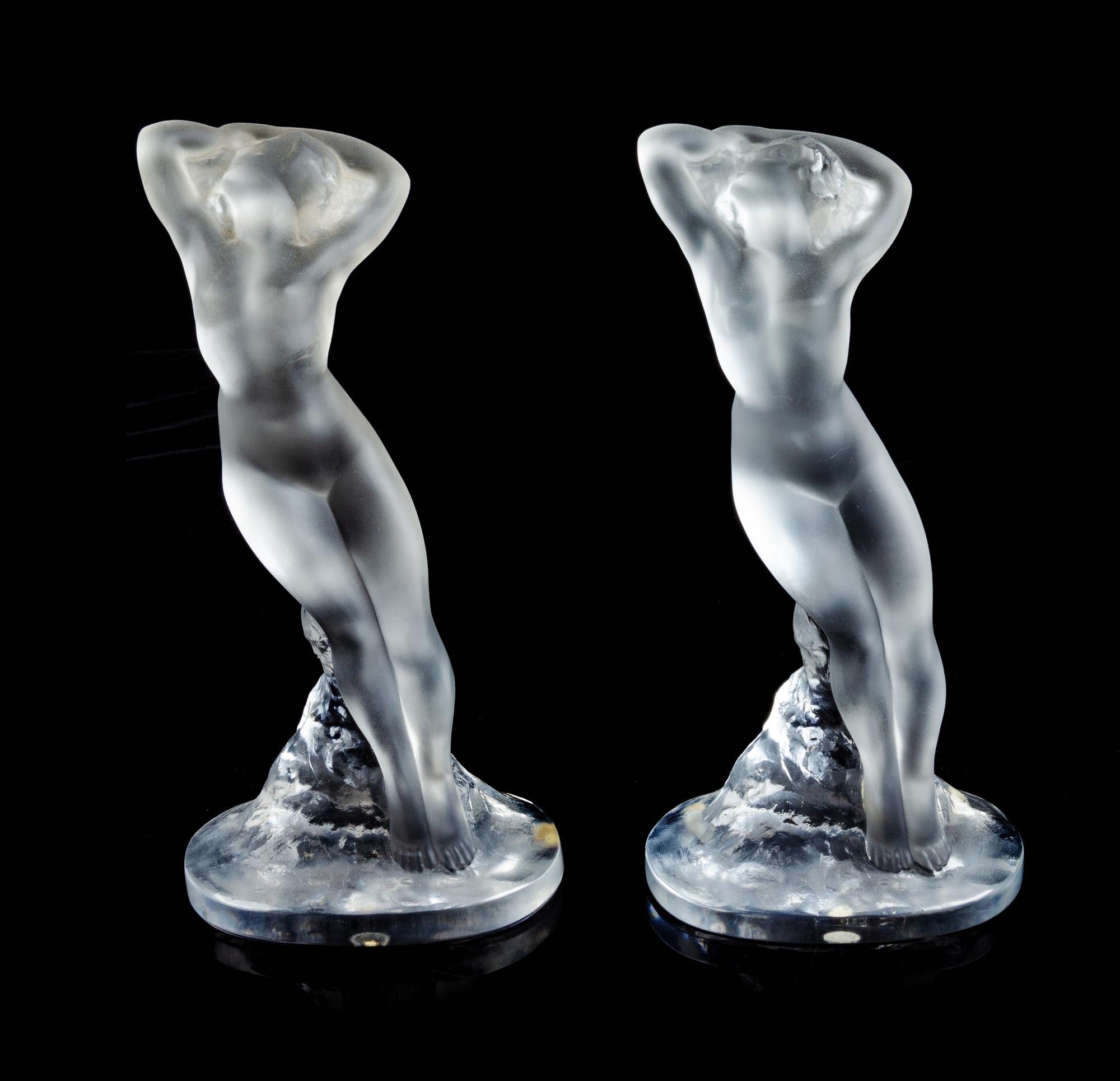 Lalique, France, 20th Century, Two Dancers