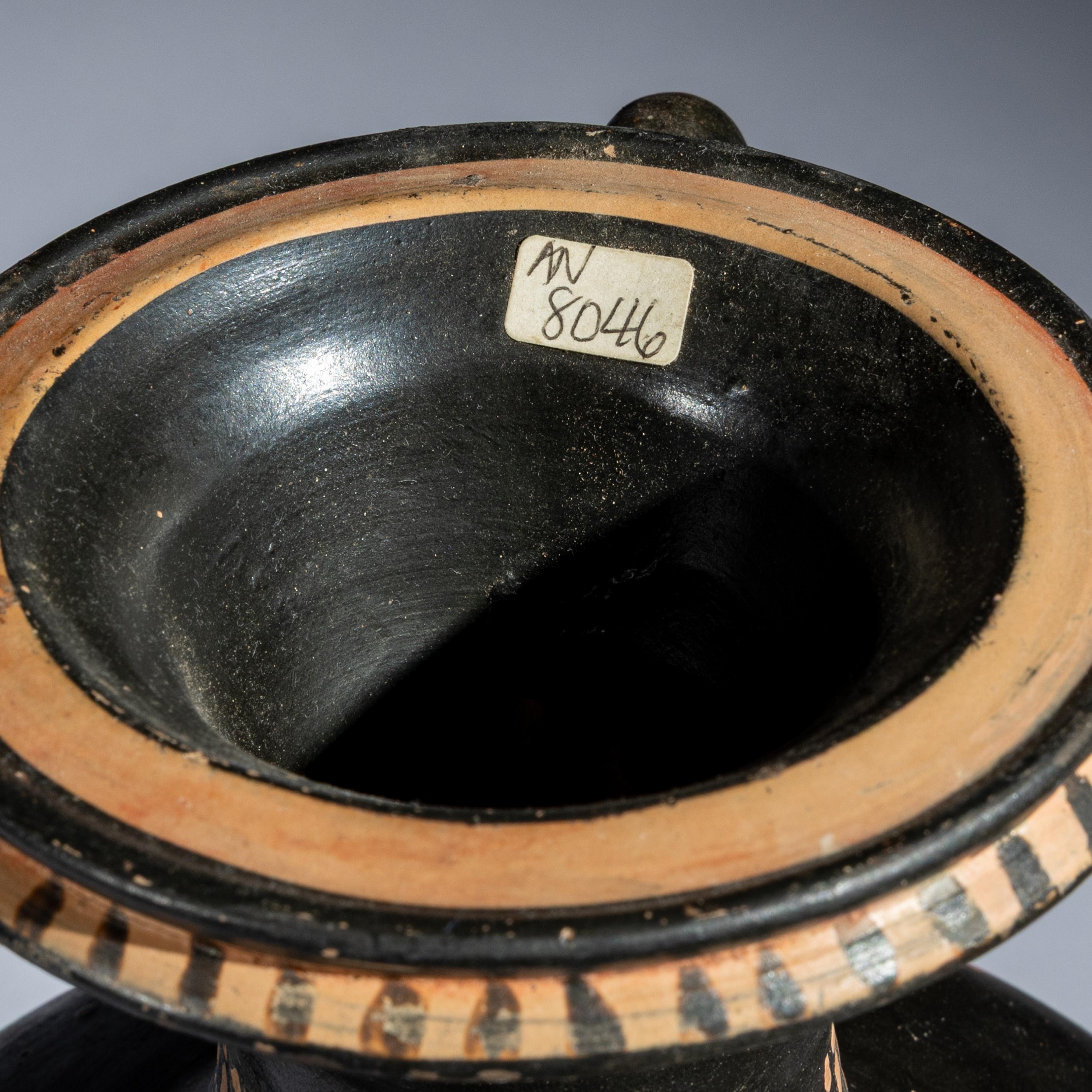 An Apulian Black-Glazed Hydria