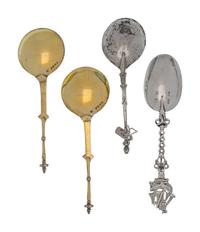 A Group of Silver Christening Spoons
