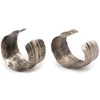 Pair of Southwestern-Style Silver Cuffs