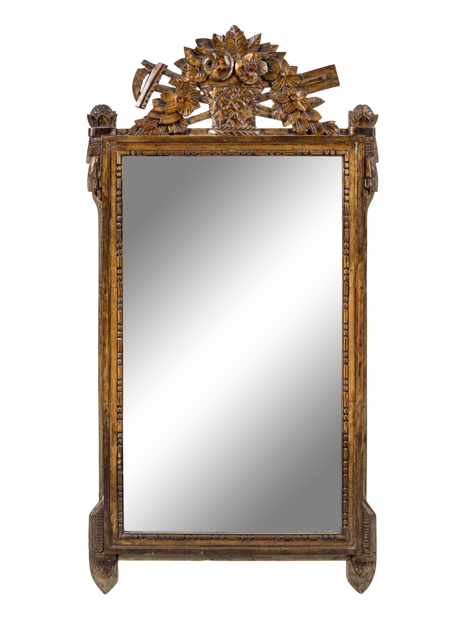 A Continental Gilded Mirror