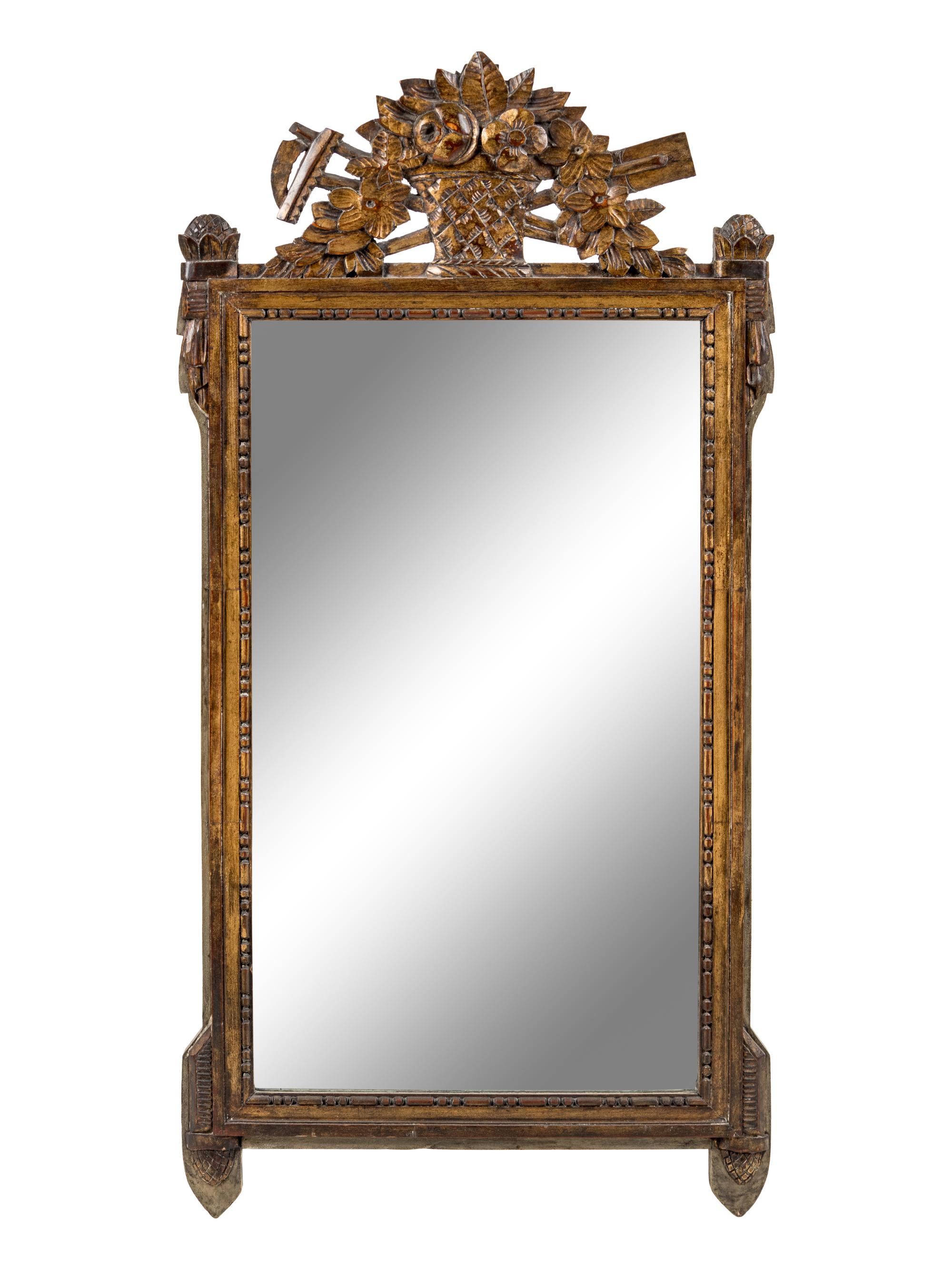 A Continental Gilded Mirror