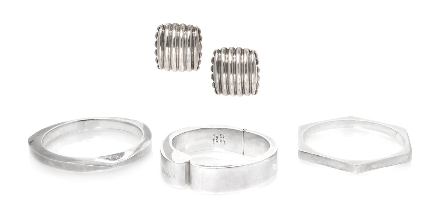 A Collection of Silver Jewelry, Taxco, 94.20 dwts.