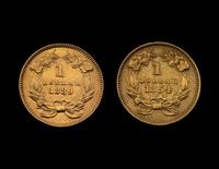 Two Indian Princess $1 Gold Coins