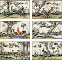 A Group of Six Chinese Export Pith Paintings