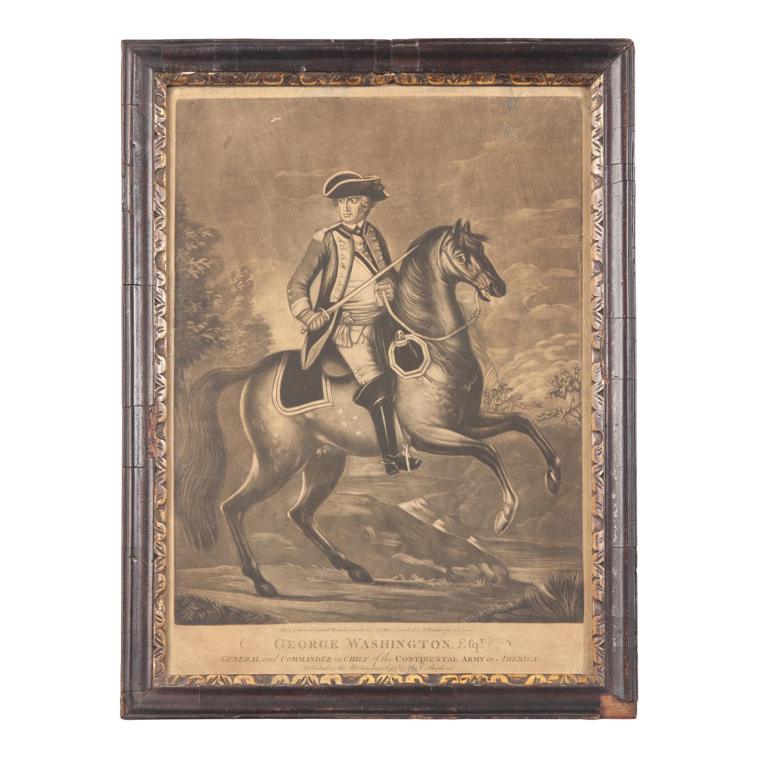 [Washington, George] One of the Earliest Engraved Portraits of George Washington, and the First to be Published in London and in Europe, 1775