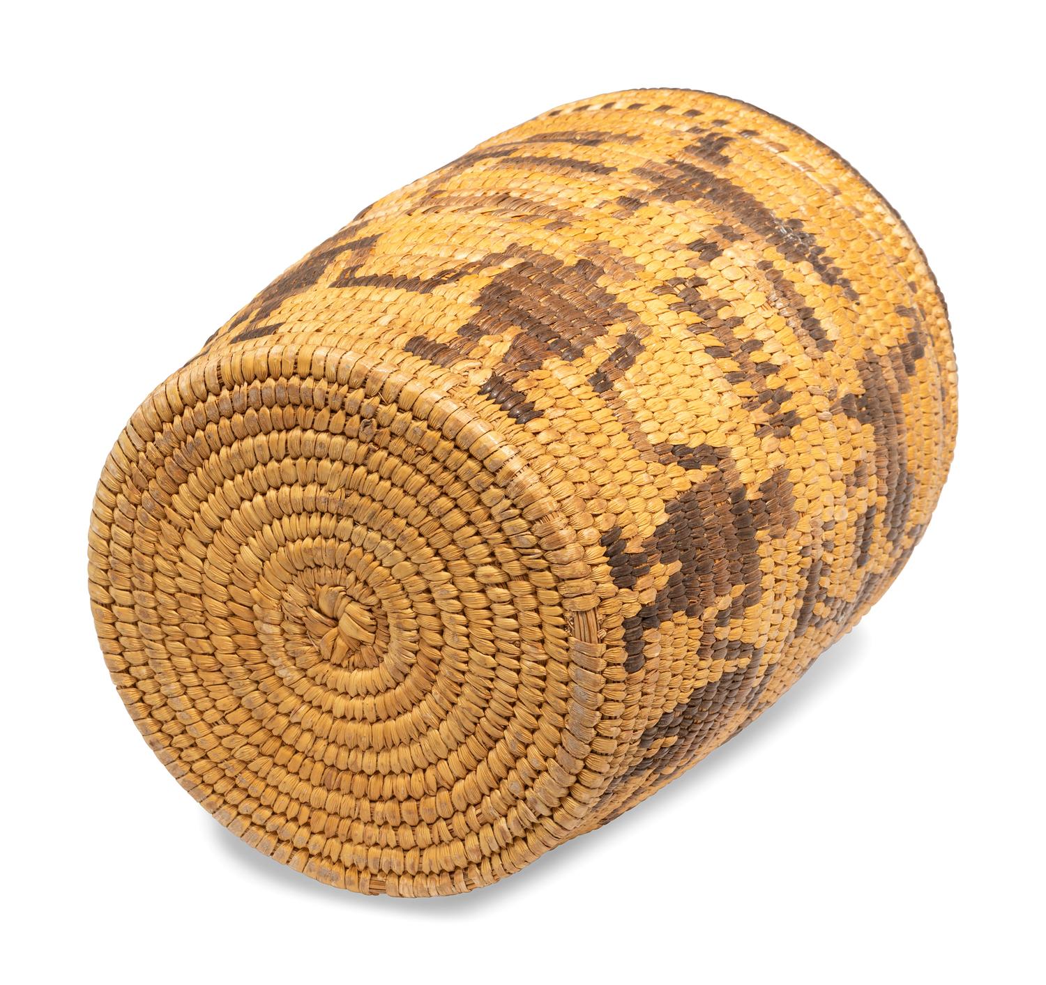 Tohono O'odham Lidded Figural Basket