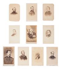 [CIVIL WAR]. CDV album featuring generals, officers, and other prominent figures incl. Generals Winfield SCOTT, Robert ANDERSON, Ambrose BURNSIDE, and Abner DOUBLEDAY.
