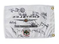 ** Now Grouped in 53 of Receipt ** A 2005 Chrysler All-Star Golf Shootout Signed Autograph Golf Flag Including Multiple Chicago Sports Legends (Beckett Authentication Services BAS Certified),
