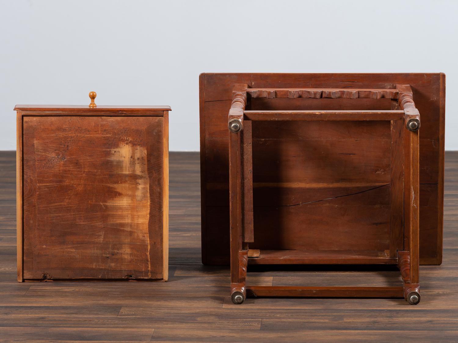 A William and Mary Cherrywood One-Drawer Tavern Table