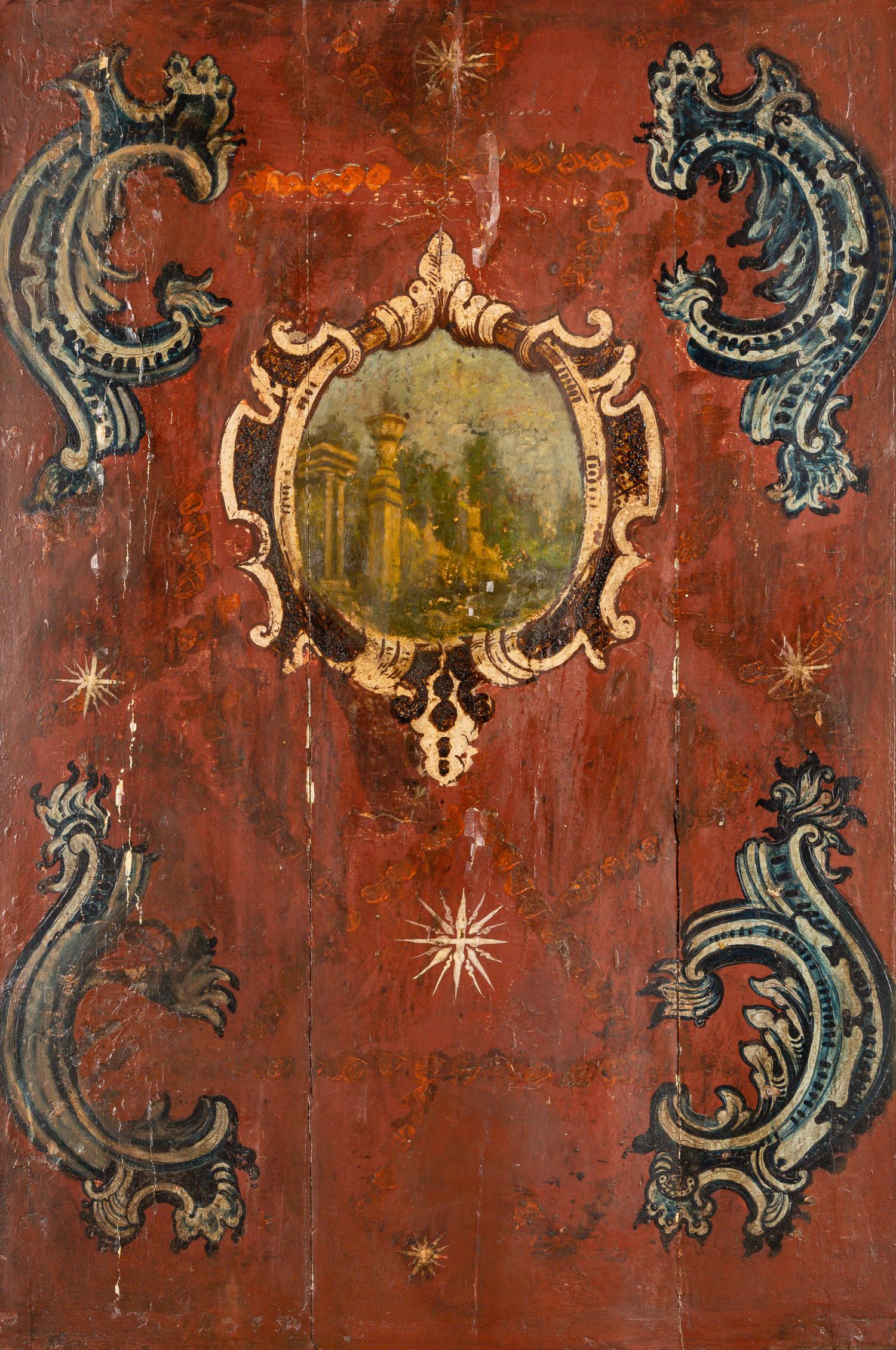 A Set of Four Italian Painted Panels