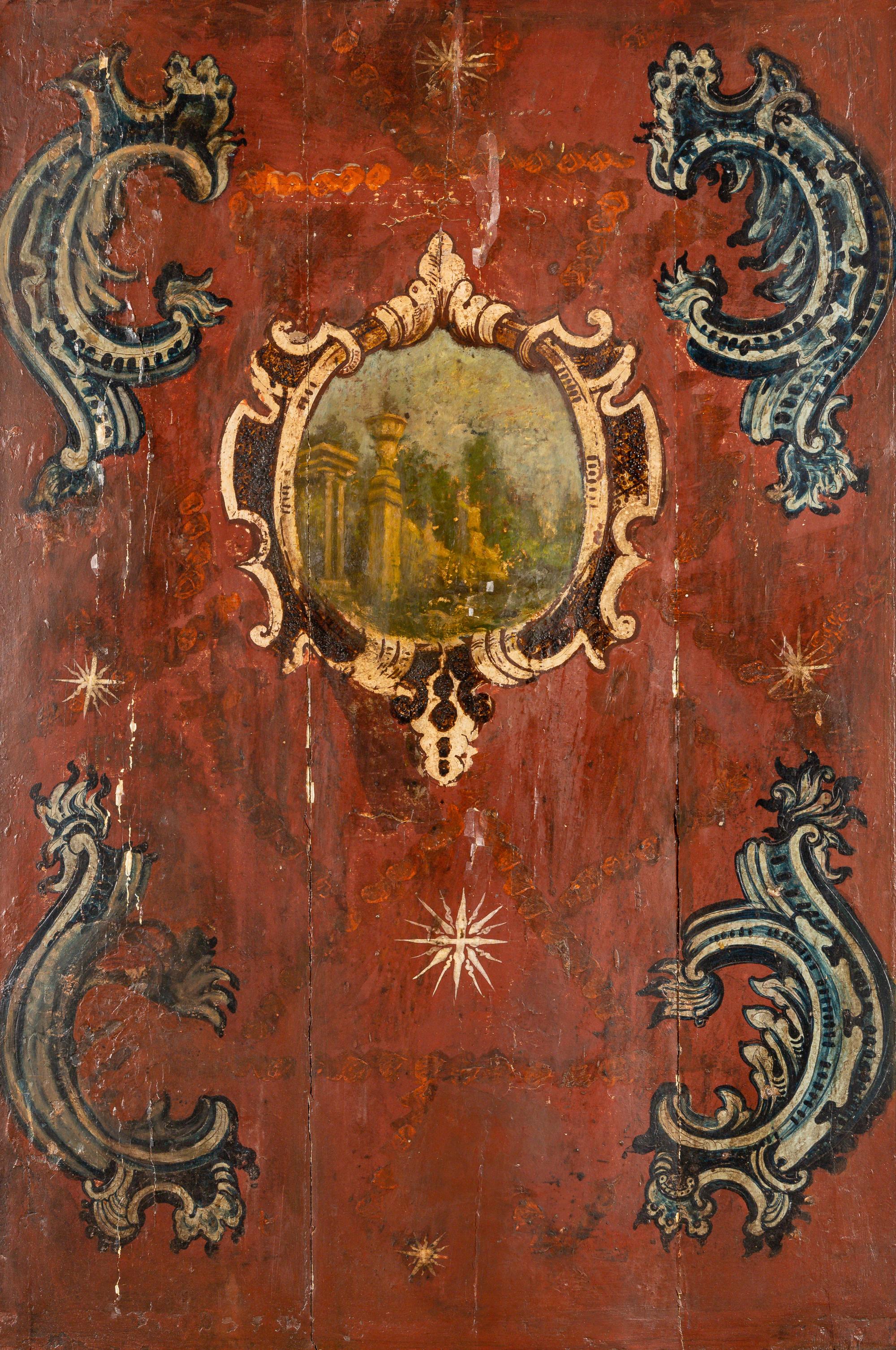 A Set of Four Italian Painted Panels