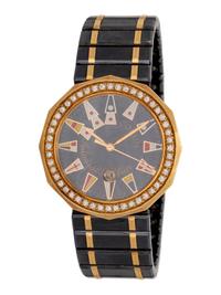 CORUM, YELLOW GOLD, STAINLESS STEEL AND DIAMOND 'ADMIRAL'S CUP' WRISTWATCH