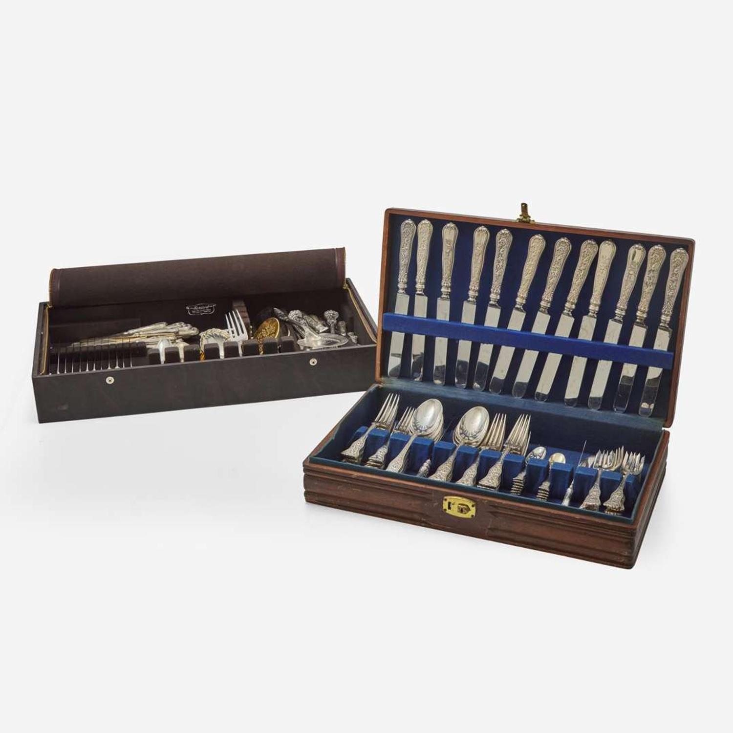 An assembled sterling silver flatware service for twelve in the "Olympian" pattern Tiffany & Co., New York, NY, early to late 20th century