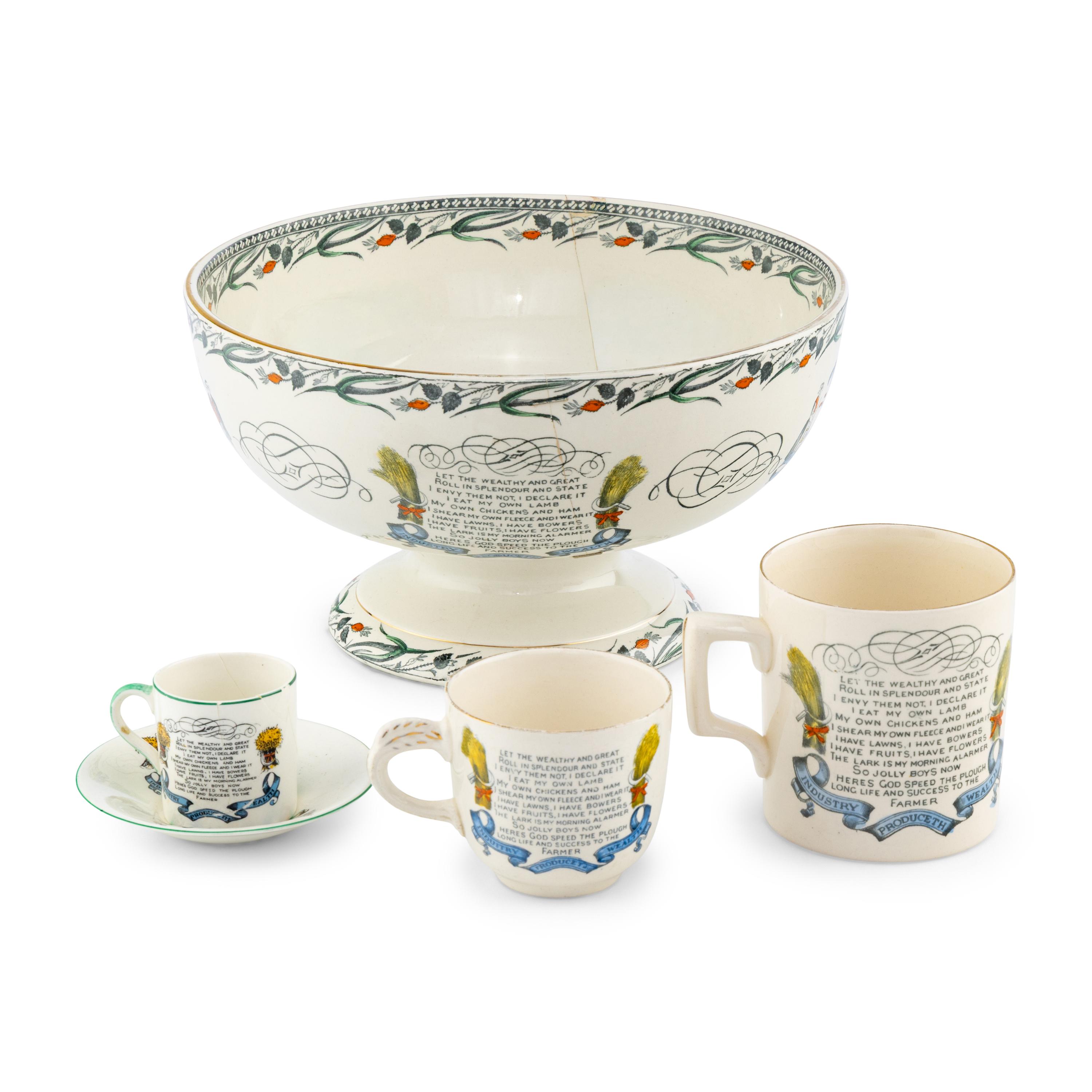 An English Ceramic Dinner Service