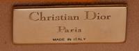 Christian Dior, Orange Shagreen Clutch/Shoulder Bag