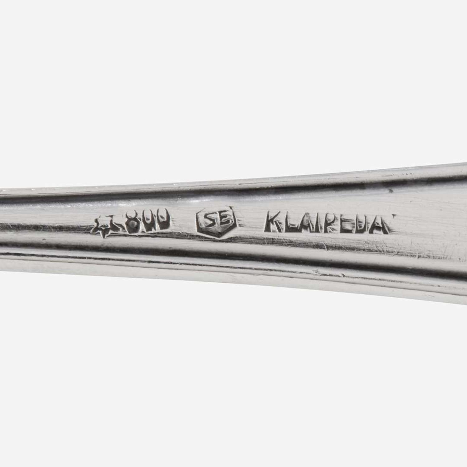 An Extensive Continental Silver Flatware Service Klaipeda, Lithuania, 20th century
