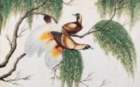 A Set of Twelve Chinese Export Watercolor and Pith Paintings