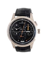 JAEGER-LECOULTRE, REF. 603.3.28.S 18K WHITE GOLD 'DUOMÈTRE À CHRONOGRAPHE' WATCH