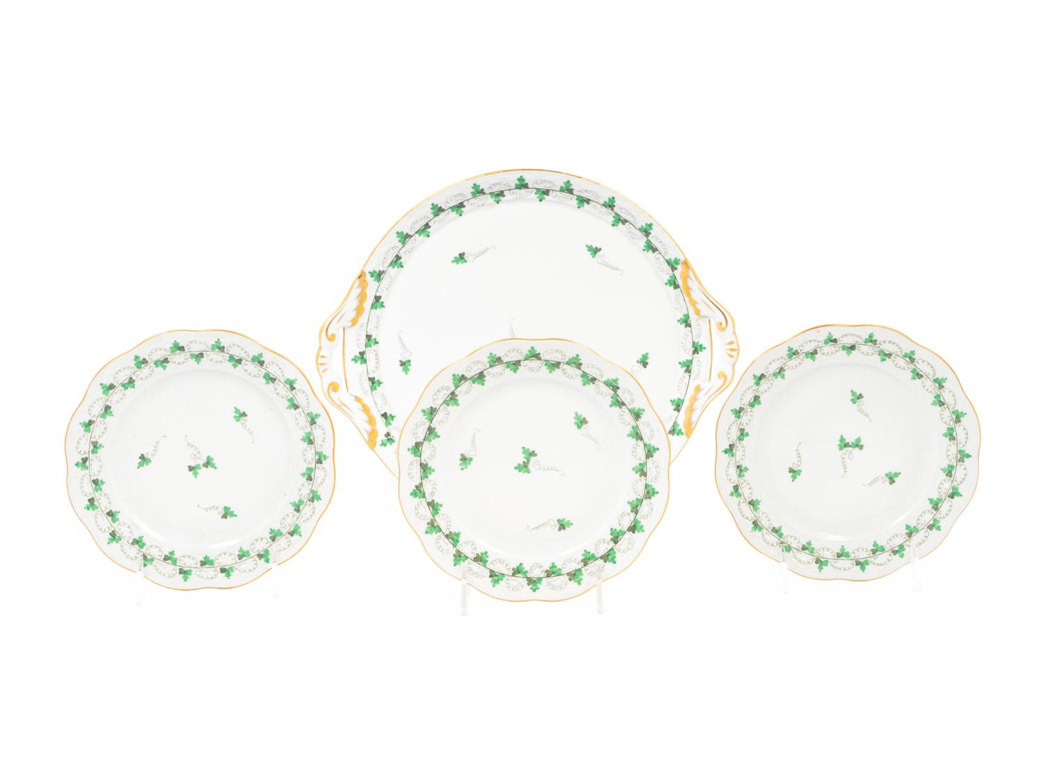 Four Herend Porcelain Articles