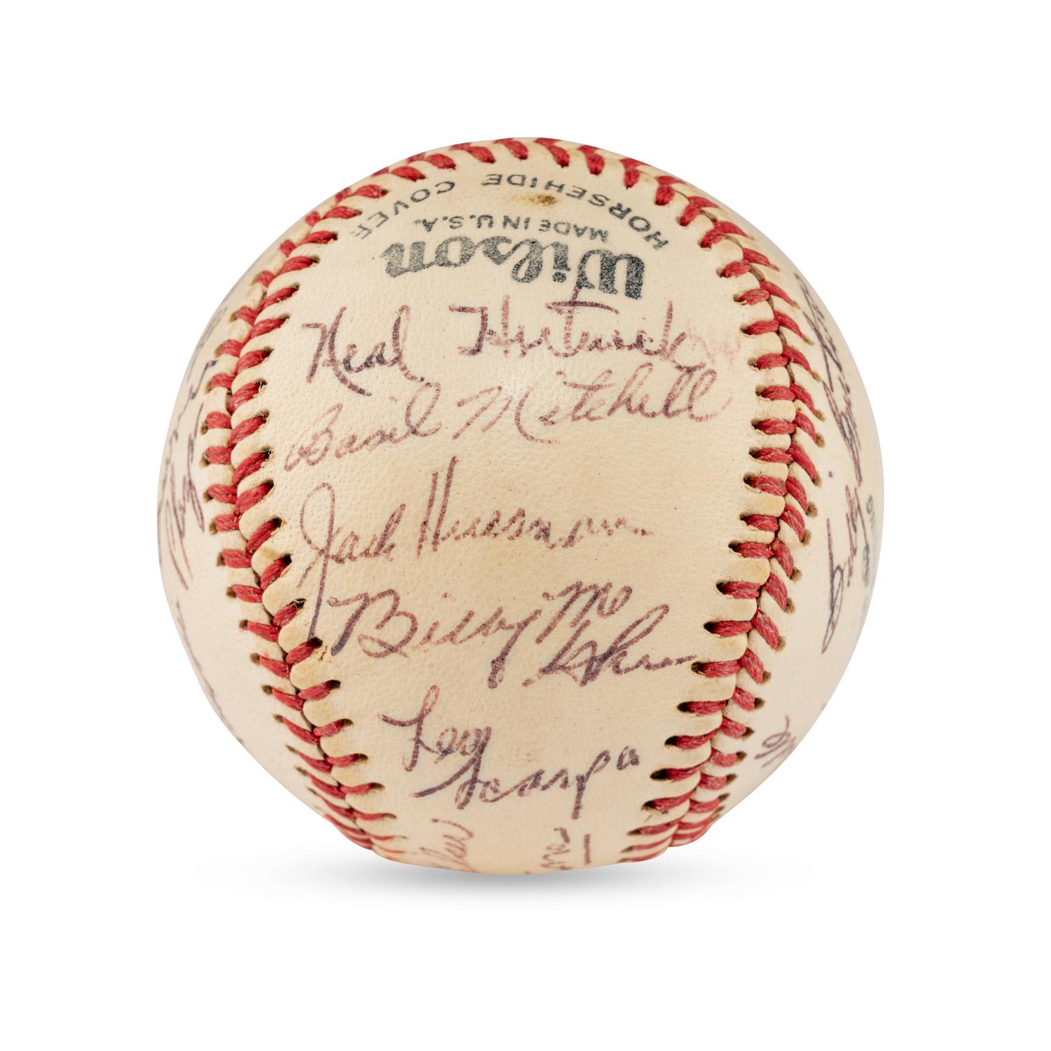A 1955 Allentown Cardinals Team Signed Autograph Baseball