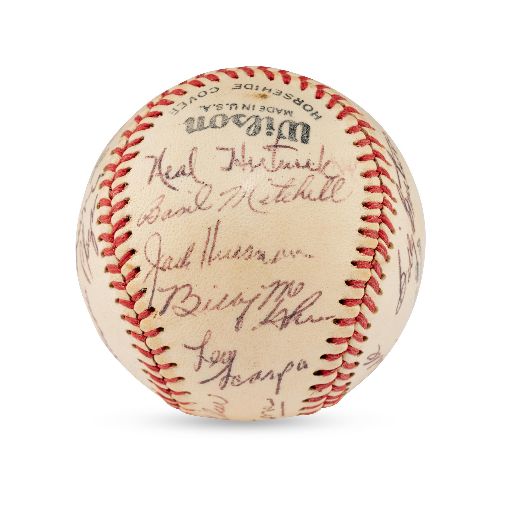 A 1955 Allentown Cardinals Team Signed Autograph Baseball