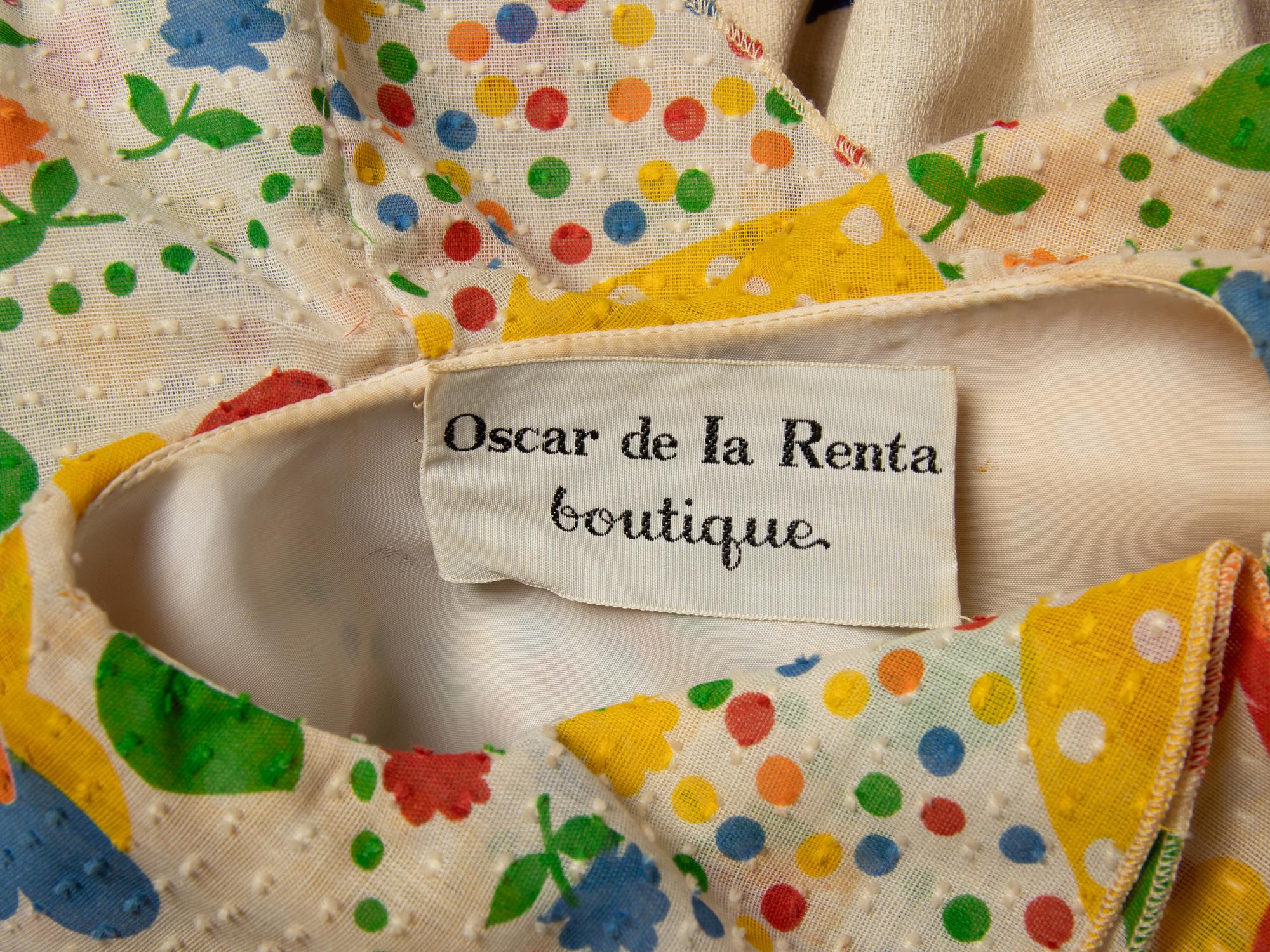 OSCAR DE LA RENTA, DAY DRESS, 1973