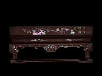 Two Mother-of-Pearl Inlaid Hardwood Scholar's Articles