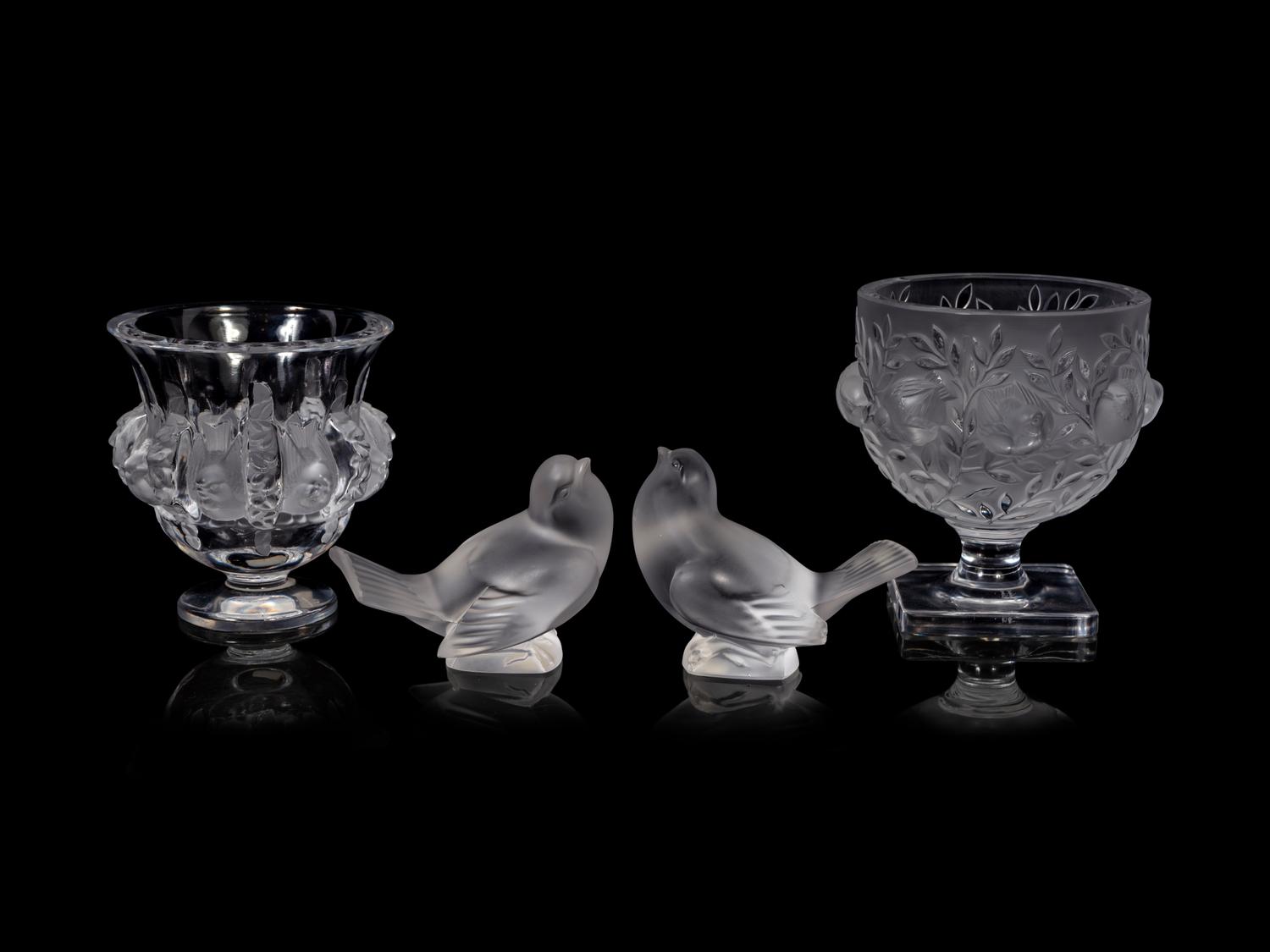 Four Lalique Table Articles