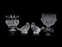 Four Lalique Table Articles