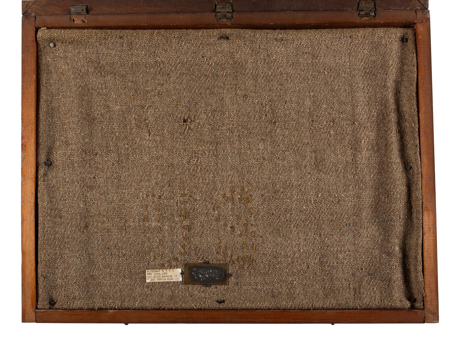 [CIVIL WAR]. Civil War-era blanket identified to Winslow Jessop, Company G, 10th New York Cavalry Regiment, who died of disease on 17 May 1865. [ With: ] Stencil identified to Jessup.