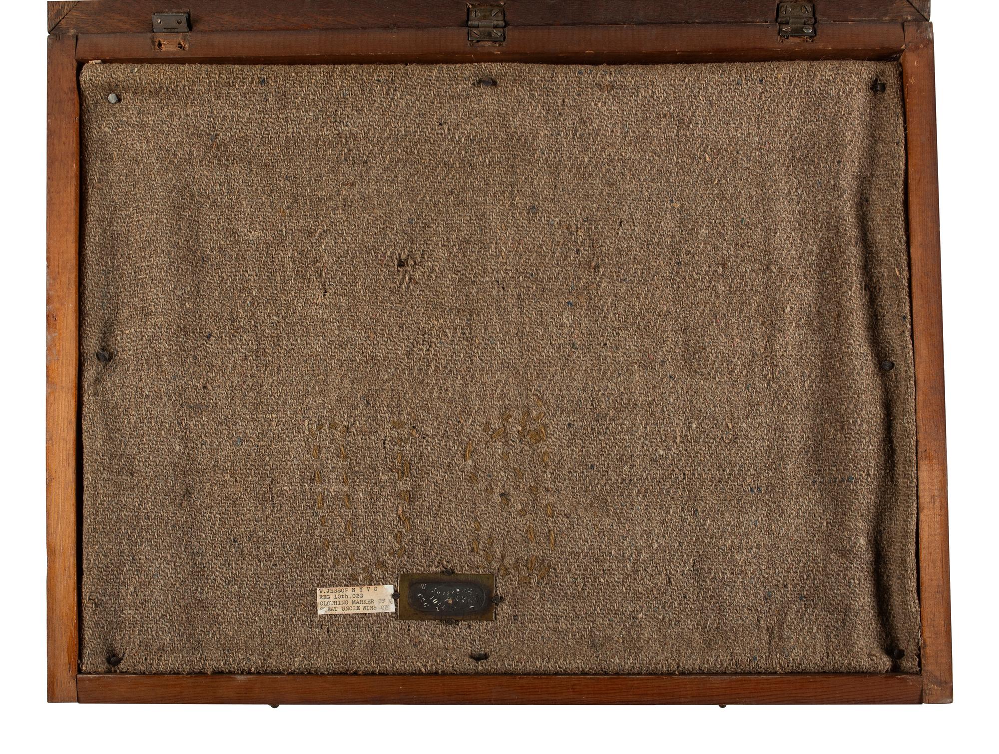 [CIVIL WAR]. Civil War-era blanket identified to Winslow Jessop, Company G, 10th New York Cavalry Regiment, who died of disease on 17 May 1865. [ With: ] Stencil identified to Jessup.