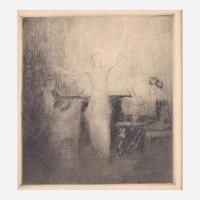 Arthur Beecher Carles (American, 1882–1952) Dorziat Singing (Etching in 4 States)