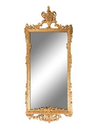 A Pair of Louis XVI Style Giltwood Mirrors