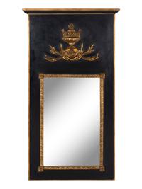 An Italian Painted and Parcel-Gilt Mirror